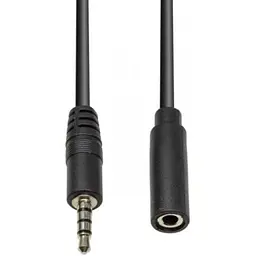 Кабель мультимедійний 3.5mm M to 3.5mm F 1.0m (4pin) PowerPlant (CA912841)