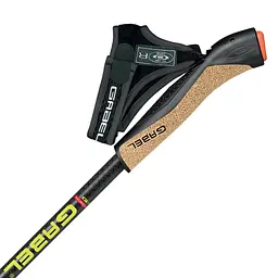Палиці для скандинавської ходьби Gabel FX-75 Snake Carbon 135 Dual Spike Чорний-Червоний - мініатюра 3