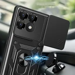 Чохол до мобільного телефона BeCover Military Poco F6 Pro Black (712166) - мініатюра 3