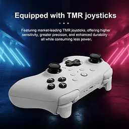 Геймпад 8BitDo Ultimate 2 Bluetooth Switch, Switch 2, ПК з Windows, TMR, Еффект Холла Білий - мініатюра 6
