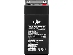Акумулятор для ДБЖ/інвертора Logicpower LPM 4-4 AH (4135) - мініатюра 3