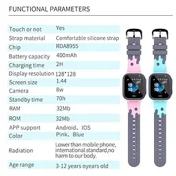 Смарт-годинник Smart Watch S1 GPS SIM Pink (18582-hbr) - мініатюра 7