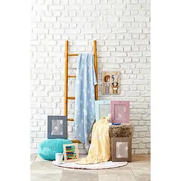 Дитяче покривало піке Karaca Home - Baby star mavi синій 80x120 - мініатюра 2