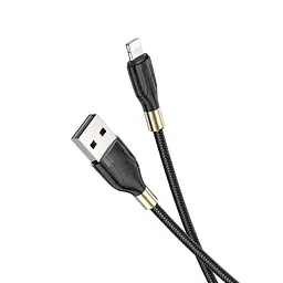 Кабель Hoco U92 Pisces Cable USB to Lightning 2,4A 1,2m Black