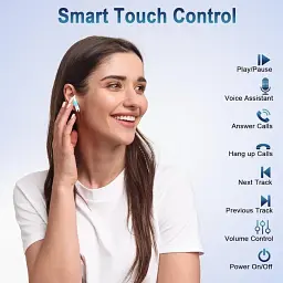 Бездротові спортивні навушники Bluetooth 5.3 із завушинами, 40г роботи, LED дисплей - мініатюра 5
