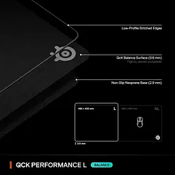 Ігрова поверхня SteelSeries QcK Performance L - Balance (63432) - мініатюра 12