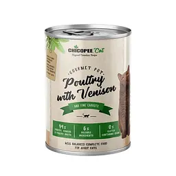 Консерви Chicopee (Чикопі) Cat Adult Gourmet pot Poultry & Venison 400 гр х 6 шт. для кішок птах з оленіною