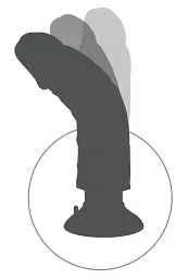Вібратор King Cock Vibrating Cock 7 Inch 18 см тілесний - мініатюра 7