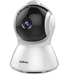 IP-камера автоматичного стеження SriHome SH025 1080P AI Білий EU Plug - мініатюра 3