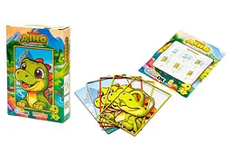 Картина пазл 3D Puz-40012 "Пригоди Діно" дерев'яна PuzzleOk
