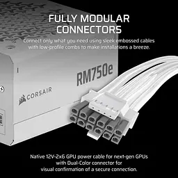 Блок живлення Corsair RM750e 750W (CP-9020292-EU) - мініатюра 3