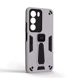 Чехол для Realme C71 4G, Proover, серый, с подставкой и магнитом, противоударный, ударопрочный, бронированный, панель-накладка, защита всего корпуса, термополиуретан (TPU) + поликарбонат (PC), ArmorStandart (ARM86750) - мініатюра 2