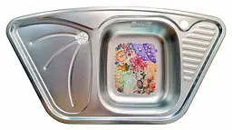 Кухонна мийка Romzha Meduza Nova Satin RO44014, Сірий - мініатюра 2