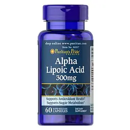 Альфа-липоевая кислота Alpha Lipoic Acid 300 mg 60 капсул Puritan's Pride vit0006589