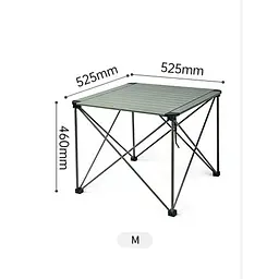 Складний стіл Naturehike CNK2450JJ013, M, алюміній, сірий - мініатюра 2