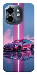 TPU чохол Demsky Pink neon car для Infinix Smart 9 4G / Hot 50i