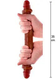 Двосторонній фалоімітатор Get Real Double Dong, 35 см - мініатюра 2