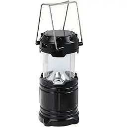 Туристичний ліхтар-лампа CAMPING MH-5800T 6+1 LED на сонячній батареї, чорний - мініатюра 3