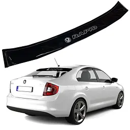 Cпойлер заднього скла козирок для Skoda Rapid 2012-2019 Прилягає до скла 3М скотч Voron Glass