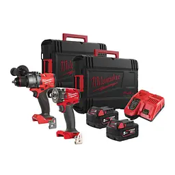 Набір акумуляторних інструментів M18FPP2B3-502X MILWAUKEE (Дриль-шурупокрут акумуляторний безщіткова ударна M18 FPD3-0X GEN 4 кру - мініатюра 3