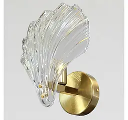 Настінне бра Artlight B1833GDWALL, 1 лампа E14, латунь і прозоре скло - мініатюра 2