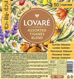 Чай Lovare assorted tisanes трав'яний 50 пак. 100 г