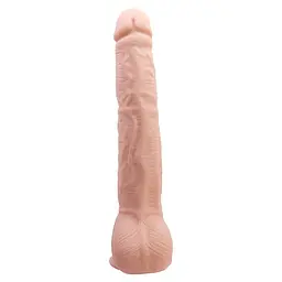 Фалоімітатор Beautiful Encounter Dick Real 27 см тілесний - мініатюра 4