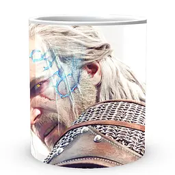 Кухоль GeekLand The Witcher Відьмак Геральт Магія TW.02.365 330 мл білий - мініатюра 2