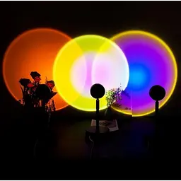Проекційна різнокольорова RGB Західна лампа з пультом Sunset Lamp - мініатюра 4