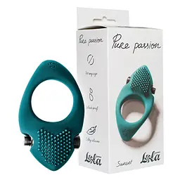 Ерекційне кільце з вібрацією Lola Games Pure Passion 8 см м'ятний - мініатюра 7