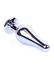 Анальна пробка з кристалом Jewellery Silver Butt Plug 9.3 см (фіолетовий) - мініатюра 3