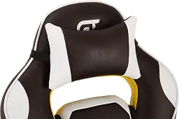 Геймерське крісло GT Racer коричневе з білим (X-2748 Dark Brown/White) - мініатюра 6