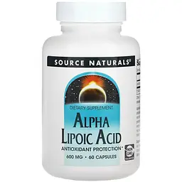 Альфа-ліпоєва кислота Source Naturals Alpha Lipoic Acid 600 мг 60 капсул