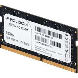 Модуль пам'яті для ноутбука SoDIMM DDR4 16GB 2666 MHz Prologix (PRO16GB2666D4S) - мініатюра 7