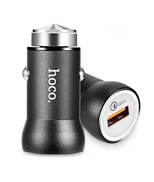 Адаптер автомобільний - зарядний пристрій Hoco Z4 1*USB 2 А, QC2.0 чорний - мініатюра 6