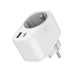 Зарядний пристрій Gembird 1xUSB-C PD20W + 1xUSB QC3.0 + Schuko white (TA-ACPDQC20-01-W) - мініатюра 9