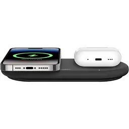 Зарядное устройство беспроводное 2 в 1 Belkin Qi2 Pad 15W Black - мініатюра 6