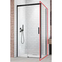 Душова стінка Radaway Idea Black S1 100x200 бічна права частина (387052-54-01R)