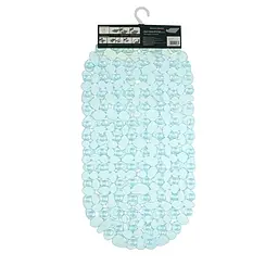 Килимок для ванної Eco Fabric Камінці 66х34 см прозоро-блакитний (6634-003) - мініатюра 4