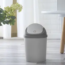 Відро для сміття MBM My Home з кришкою 5 л сіре (BIN-10 5L GRAY) - мініатюра 7