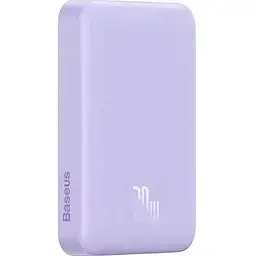 Портативна батарея Baseus Magnetic Mini Wireless Quick Charging 10000 mAh 20W PPCX110105 Purple - мініатюра 2