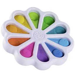 Іграшка тактильна Fat Brain Toys dimpl digits Кольорові пелюстки (F275EN) - мініатюра 2