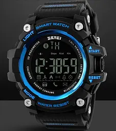 Спортивний годинник з Bluetooth Skmei 1227 blue - мініатюра 2