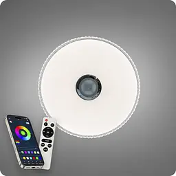 Люстра світлодіодна 517 Dlight RGB з пультом і колонкою 80Вт Білий (02163) - мініатюра 8
