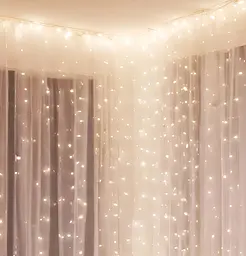 Гірлянда Chomik Штора 150LED теплий білий 3 x 1.5 м (LED8479) - мініатюра 4