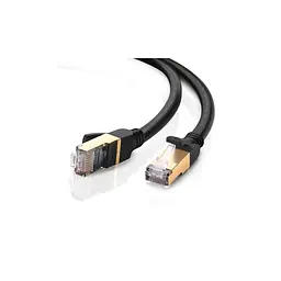 Патч-корд 5м, F/FTP cat 7 RJ-45 black Ugreen (U_11271) - мініатюра 1