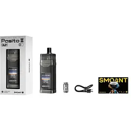 Под-система Smoant Pasito 3 100W Pod 2800mAh 7ml електронна сигарета Kit Matte Black (18829) - мініатюра 2