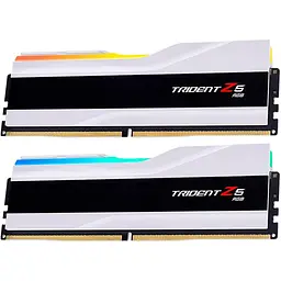 Модуль пам'яті G.Skill DDR5 64GB (2x32) Trident Z5 6400MHz RGB White (F5-6400J3239G32GX2-TZ5RW) - мініатюра 2