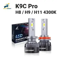 Автолампи DAWN KNIGHT K9C Pro H8/H9/H11 4300K 65W з обманкою (Canbus), комплект 2 шт