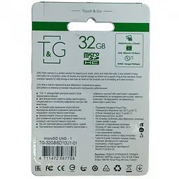 Карта пам'яті 32Gb T&G micro SDHC UHS-1 (Class 10) + Adapter SD - мініатюра 3
